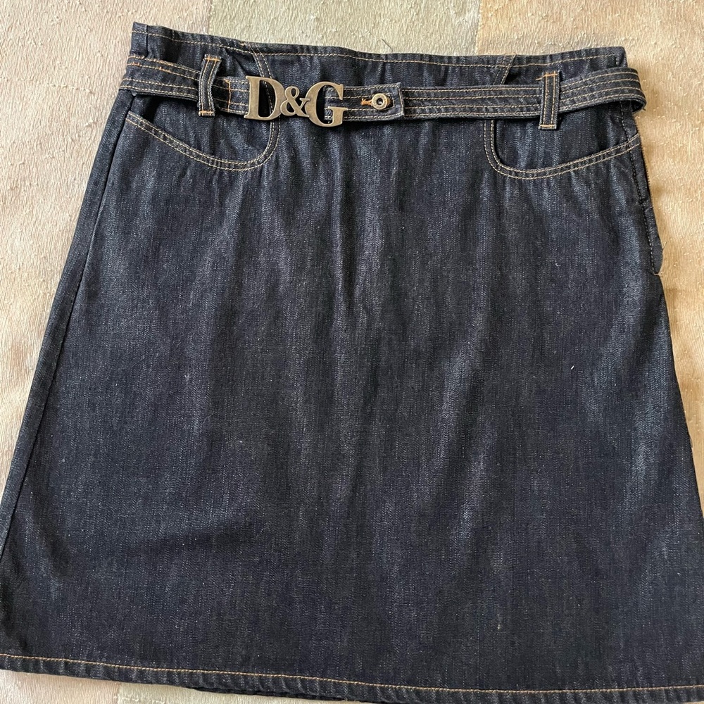 D&G jeans skirt, low rise